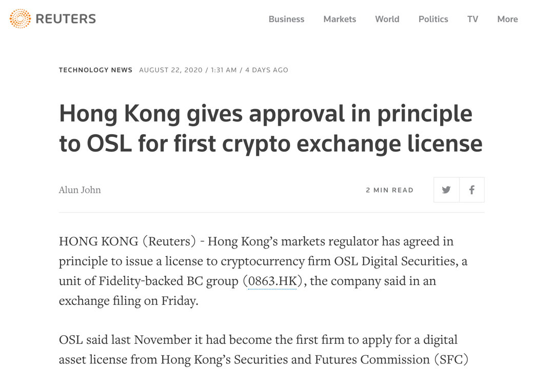 hong kong crypto exchange license